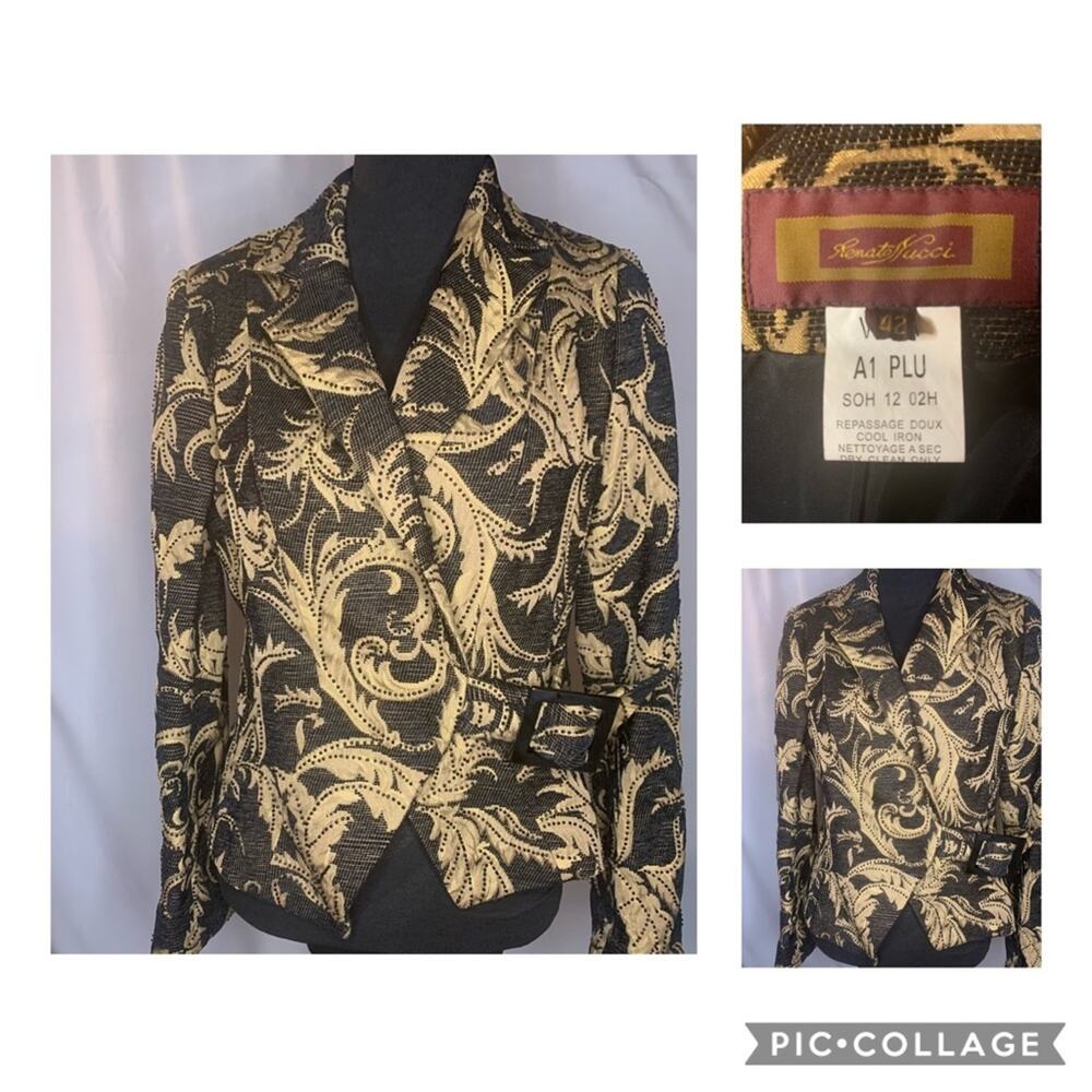 Renato Nucci Beaded Blazer Jacket Size 42
